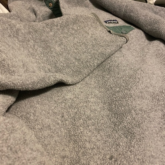 Vintage 1990s deep pile synchilla heavyweight Patagonia fleece snap t - Picture 6 of 11